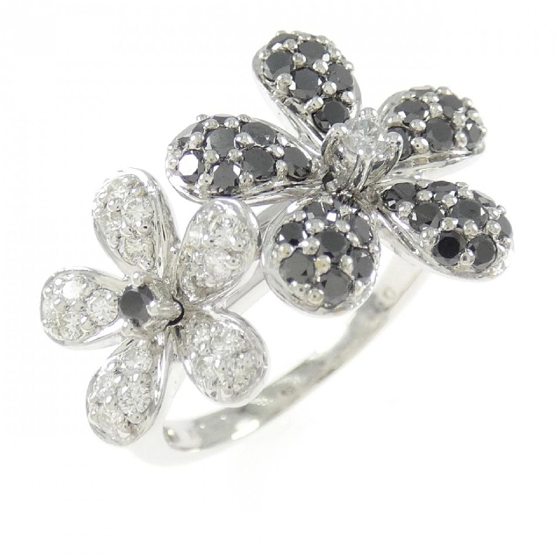 Nhẫn kim cương hoa K18WG 1.00CT 667809