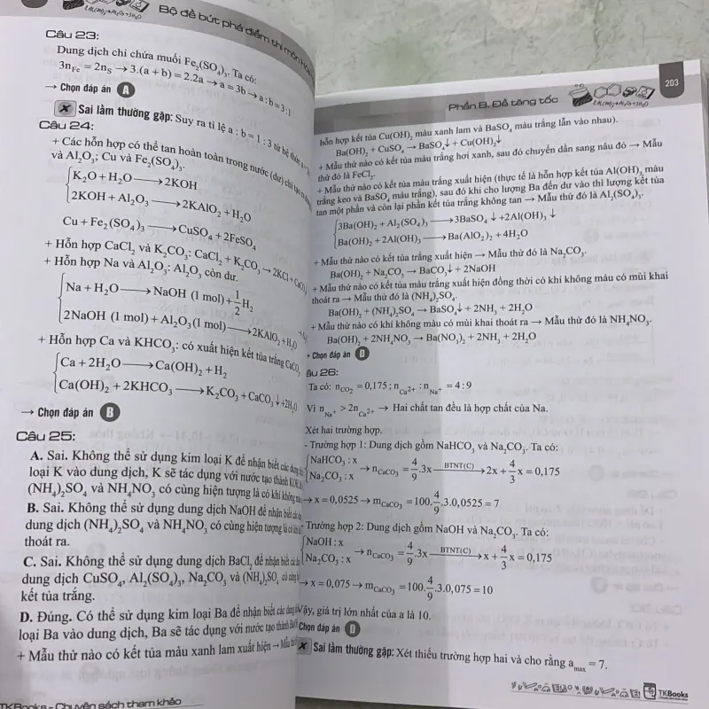 Bộ đề bứt phá điểm thi môn Hoá học 976277