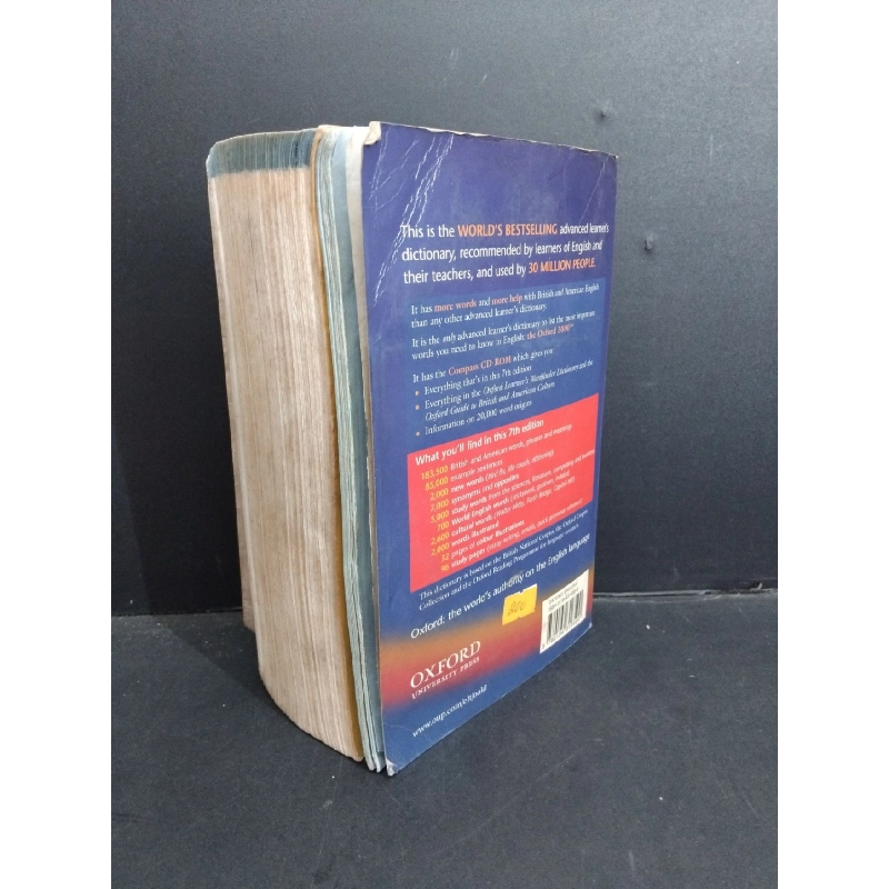 Oxford advanced learner's dictionary mới 60% bẩn bìa, ố, bị ẩm, tróc gáy, tróc bìa HCM1001 Oxford HỌC NGOẠI NGỮ 918922