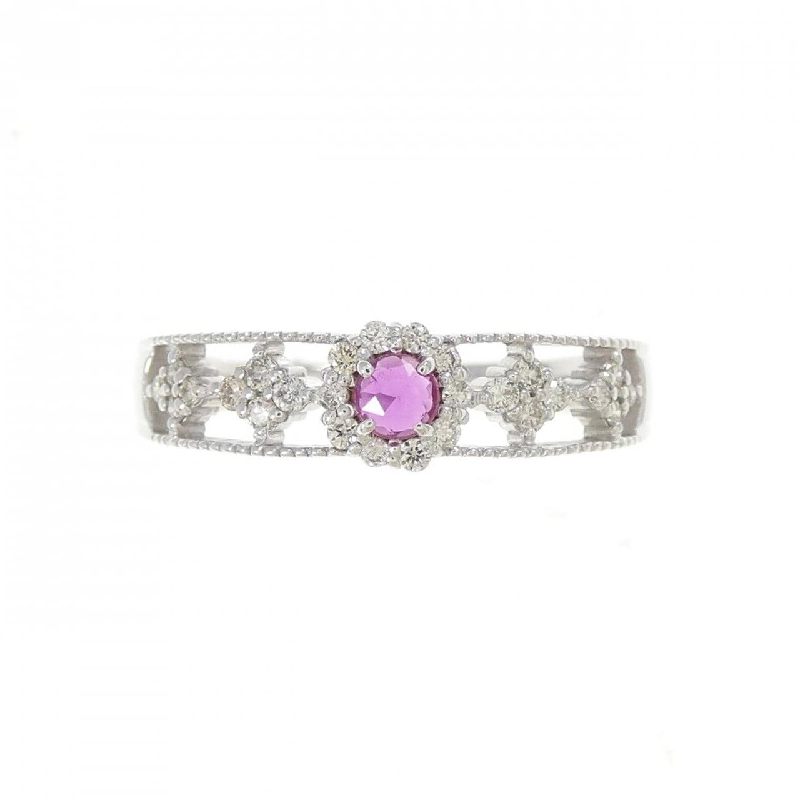 Nhẫn ruby K18WG 0.15CT 667025