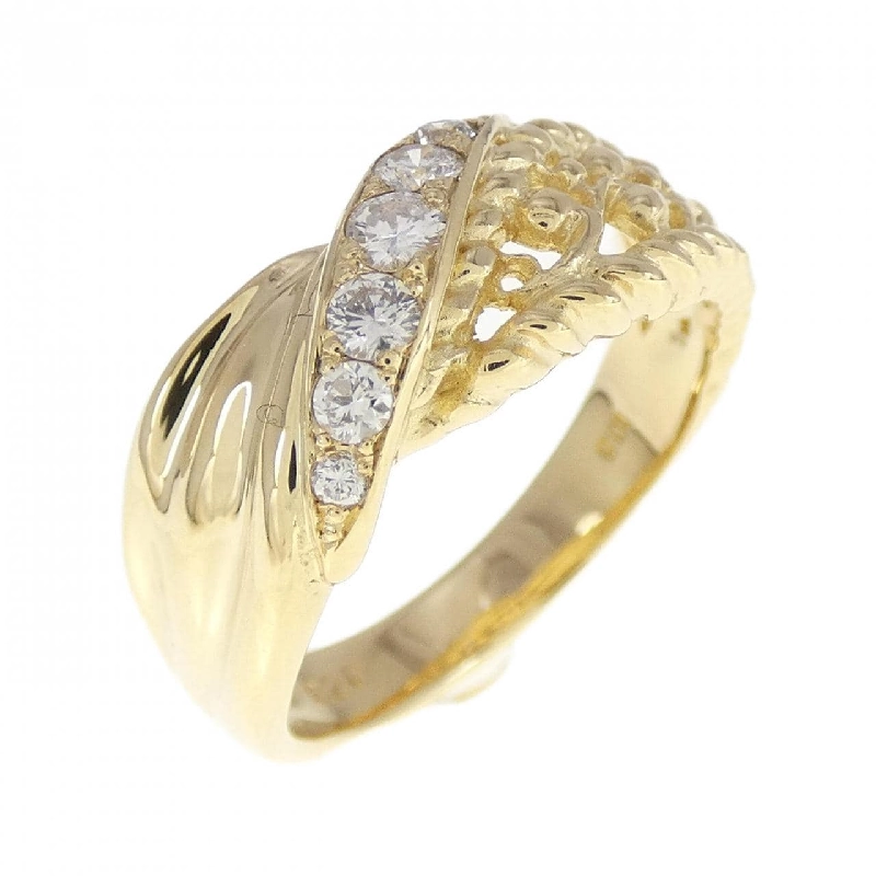 Nhẫn kim cương K18YG 0.20CT 673175