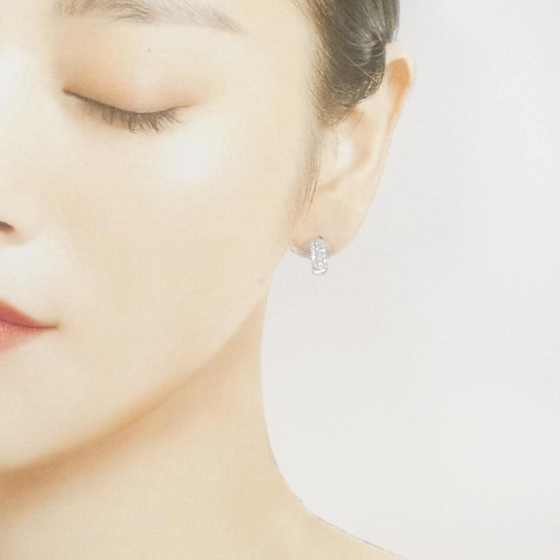 K18WG Bông tai kim cương Pavé 0.50CT - Hàng hiệu Chính hãng 867264