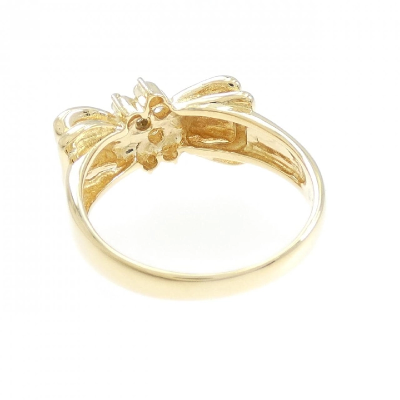 Nhẫn kim cương K18YG hình ruy băng 0.14CT 667664