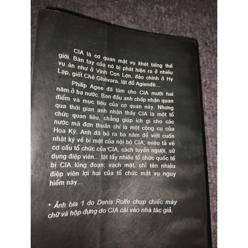 BÍ MẬT NỘI BỘ CIA (NHẬT KÝ CIA) - PHILIP AGEE 991089