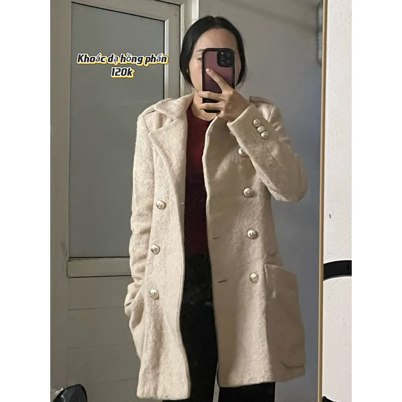 Áo dạ hồng phấn 738232