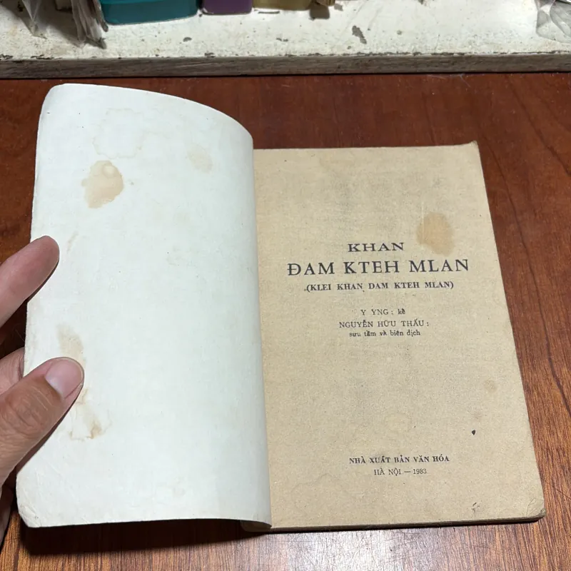 II Sách 8x: Trường Ca Ê Đê - KHAN ĐAM KTEH MLAN - Y YNG (Kể) - 1983 1012807