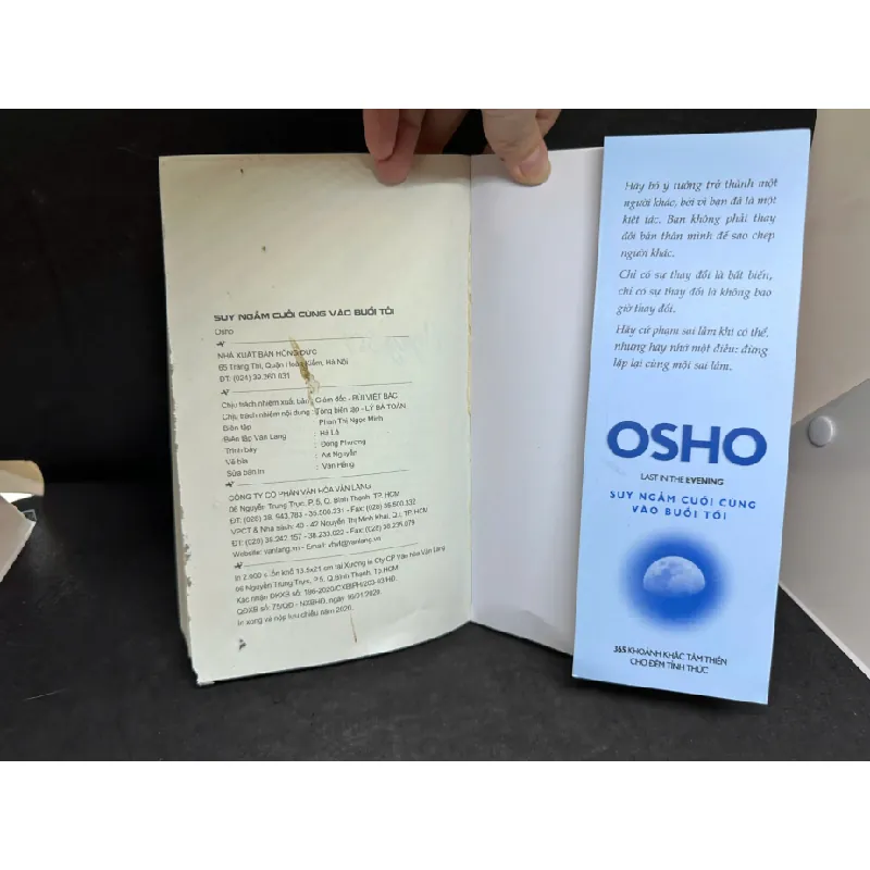 [Phiên Chợ Sách Cũ] Osho: Suy Ngẫm Cuối Cùng Vào Buổi Tối, 2020 - Osho H1809 598216