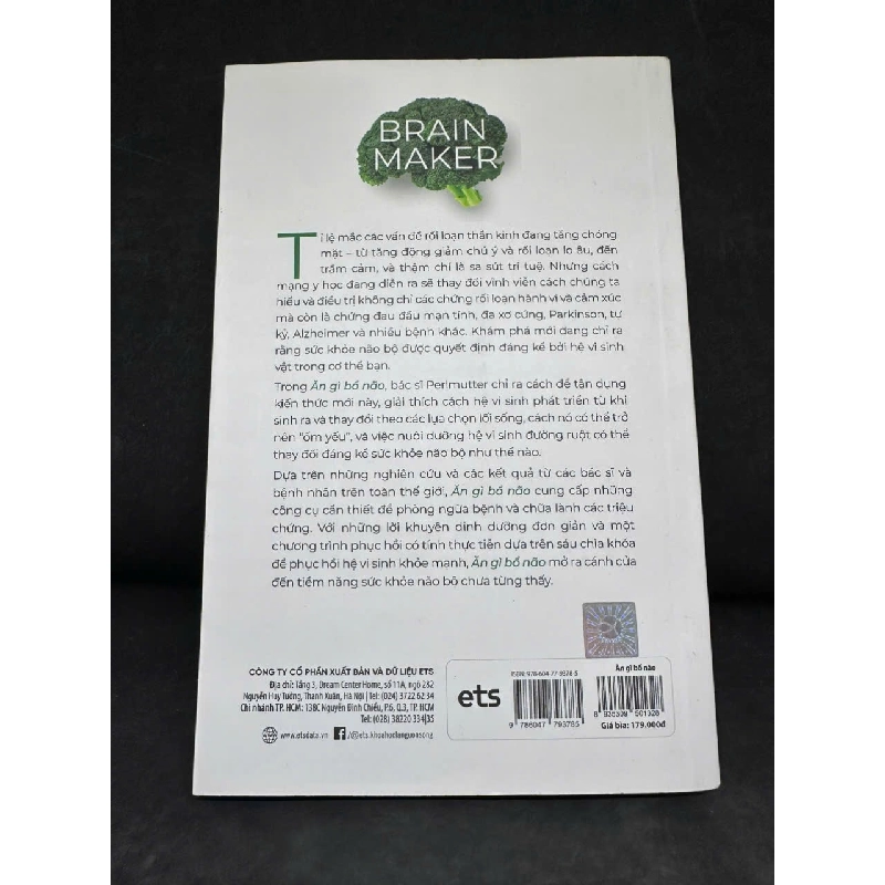 [Phiên Chợ Sách Cũ] Ăn Gì Bổ Não, 2021 - David Perlmutter, Kristin Loberg H1108 SBM 544549