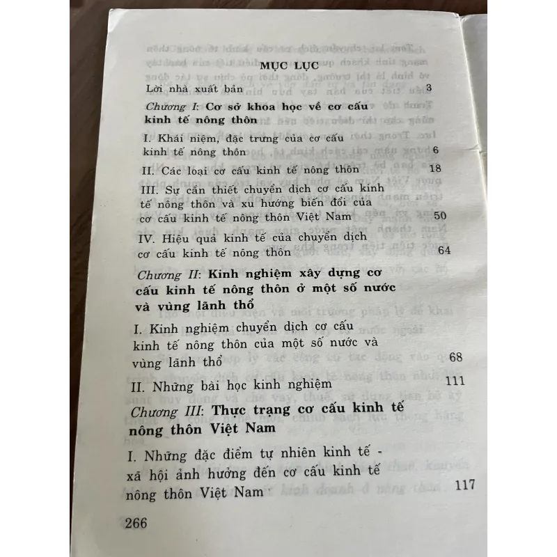 CHUYỂN DỊCH CƠ CẤU KINH TẾ NÔNG THÔN - NHỮNG VẤN ĐỀ LÝ LUẬN VÀ THỰC TIỀN- sách kinh tế 748555
