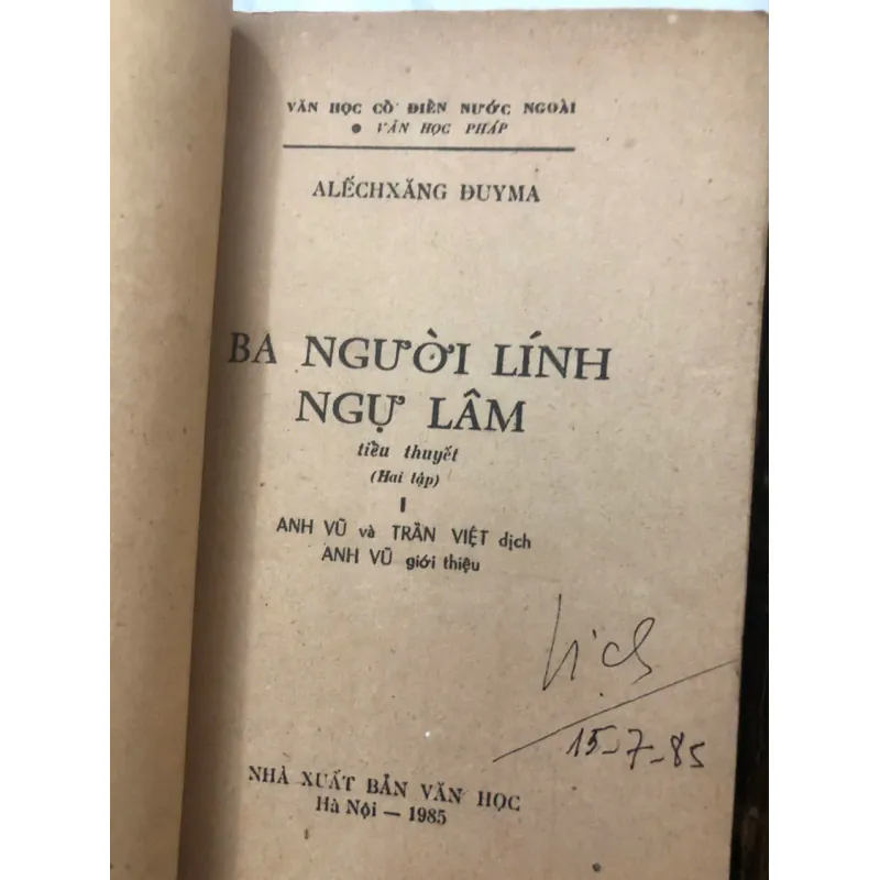Ba người lính ngự lâm – Alexandre Dumas 998403