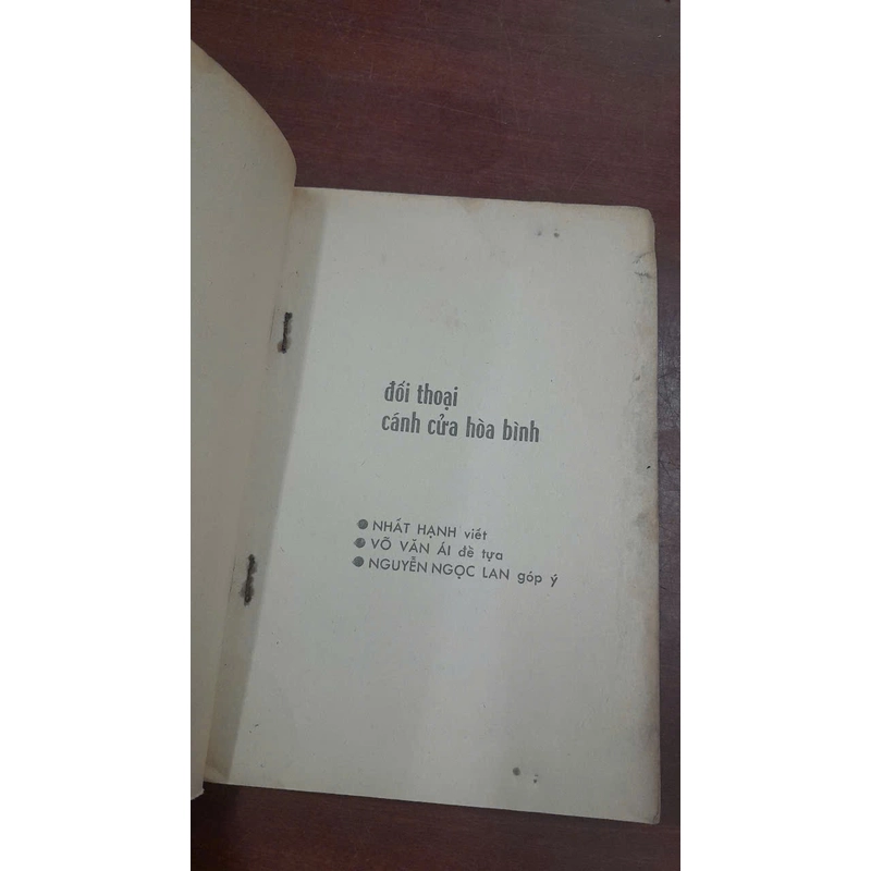 ĐỐI THOẠI CÁNH CỬA HÒA BÌNH - NHẤT HẠNH 469618