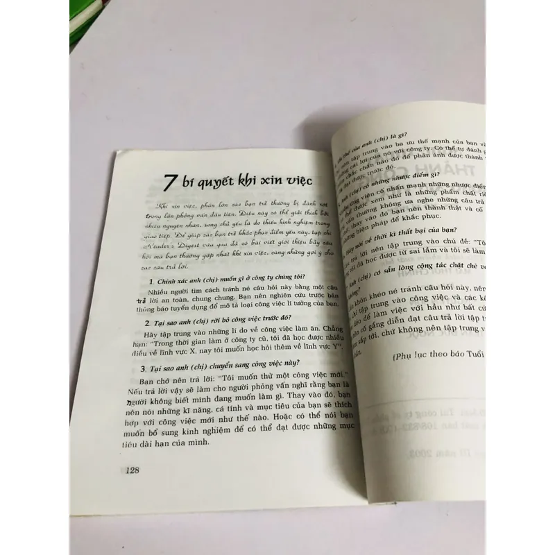 NGHỆ THUẬT THÀNH CÔNG XIN VIỆC LÀM 701966