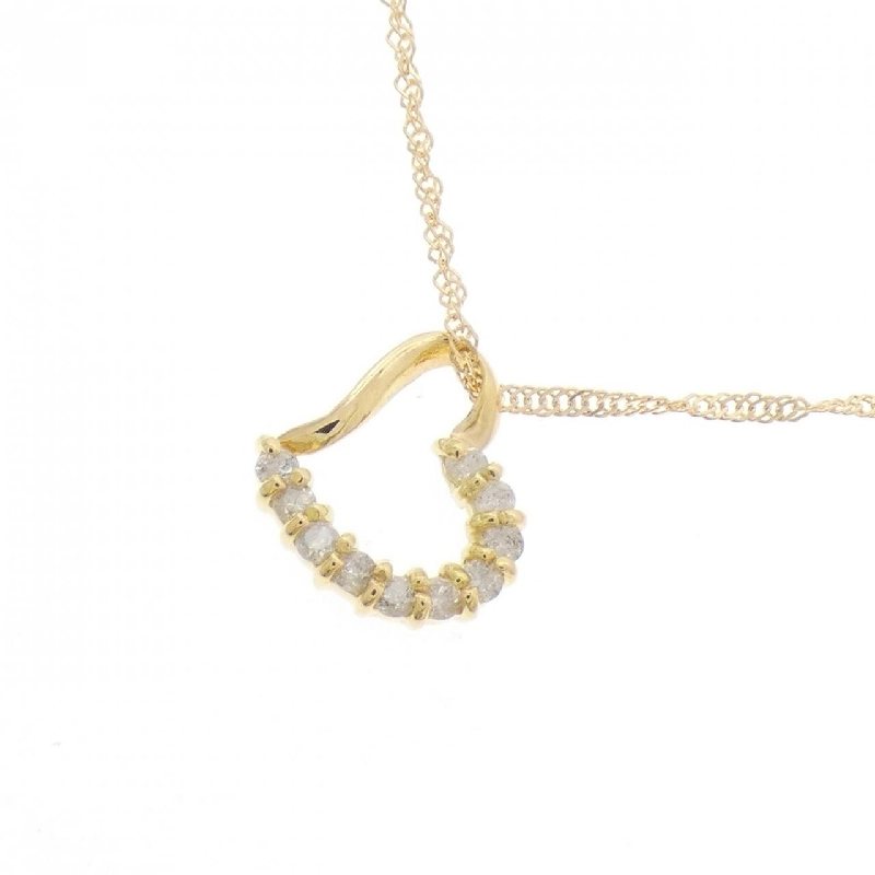 K18YG Dây chuyền kim cương hình trái tim 0.1CT - Hàng hiệu Chính hãng 861231