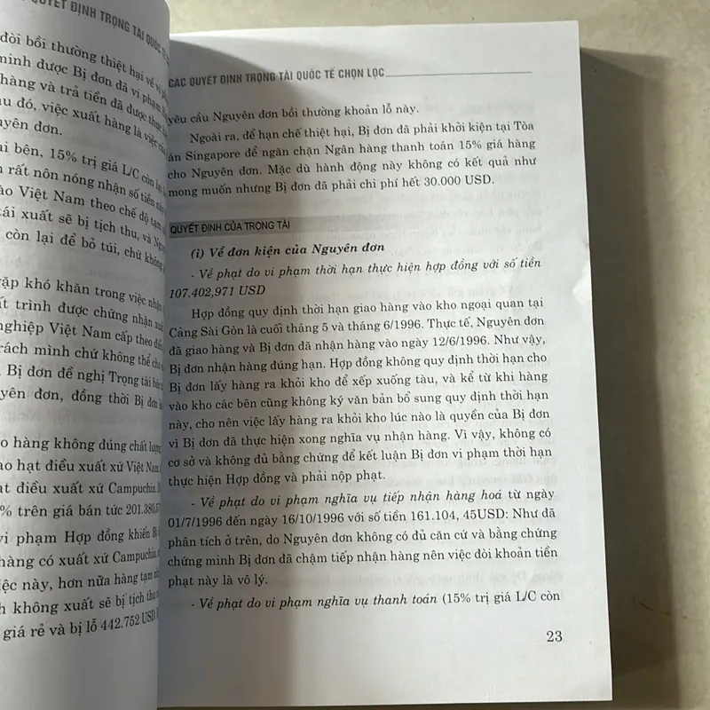 Các quyết định trọng tài quốc tế chọn lọc 727939