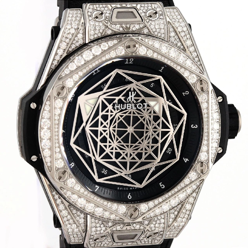 Hublot Big Bang Unico Sang Bleu Titanium Pavé 415.NX.1112.VR.1704.MXM17 TI tự động - Hàng hiệu Chính hãng 888481