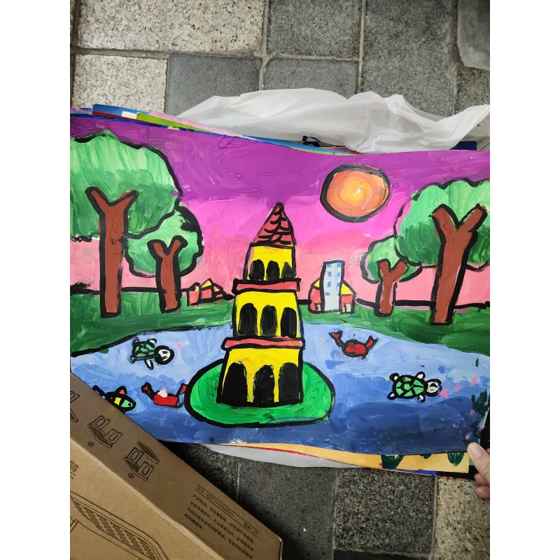 Combo 25 bức tranh vẽ acrylic về phong cảnh 799924