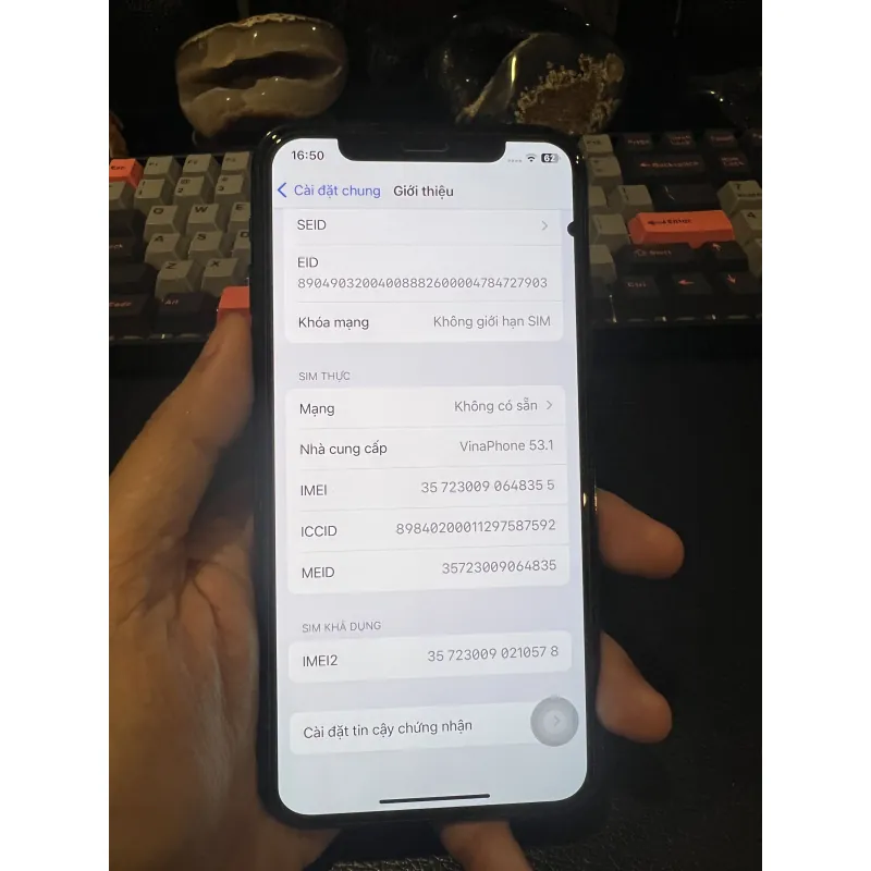Iphone xs 256gb đen quốc tế 907695