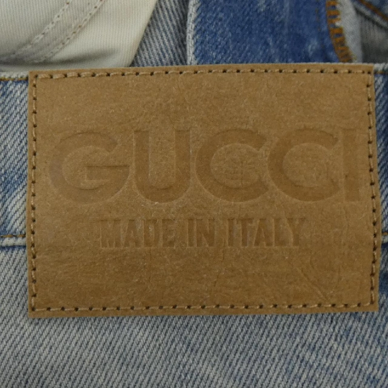 Gucci GG Quần Jeans Denim Wash Turn Up GG Pattern 774078 XDCTN - Hàng hiệu Chính hãng 891428