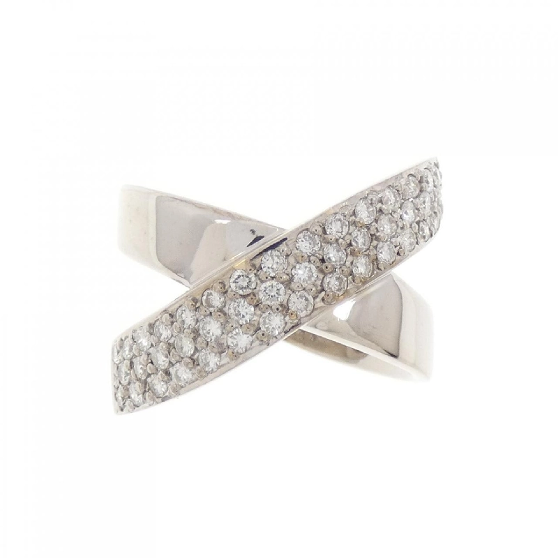 Nhẫn kim cương Pavé K18WG 0.46CT 670457