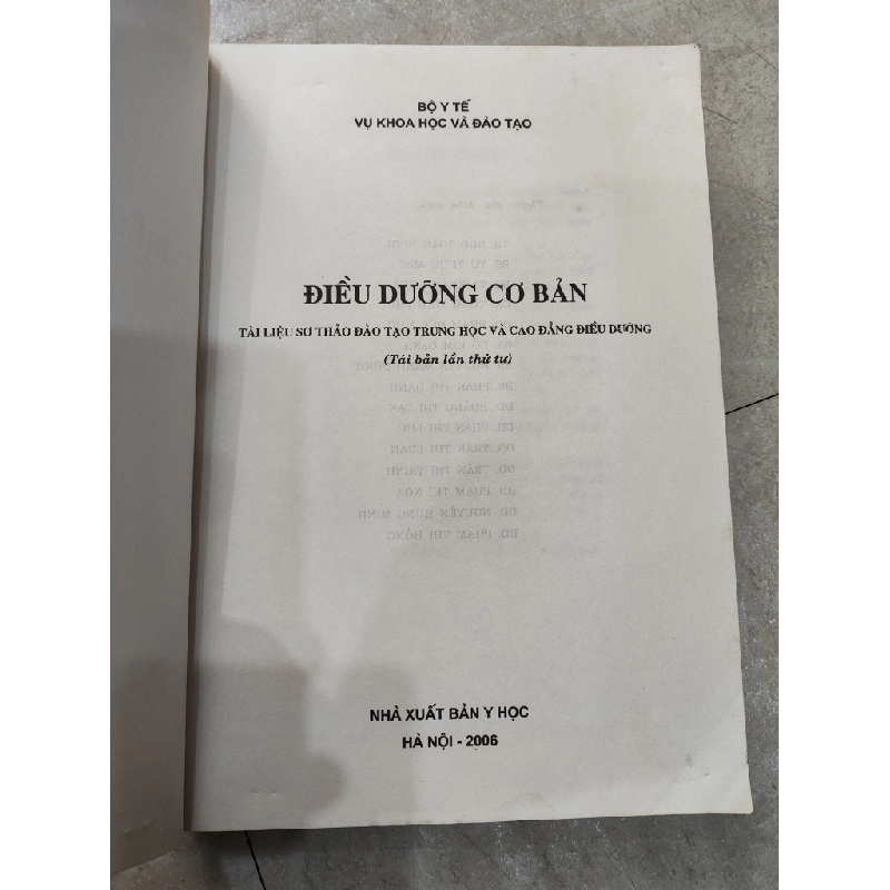 Điều Dưỡng Cơ Bản - Vụ Khoa Học Và Đào Tạo - Bộ Y Tế 509148