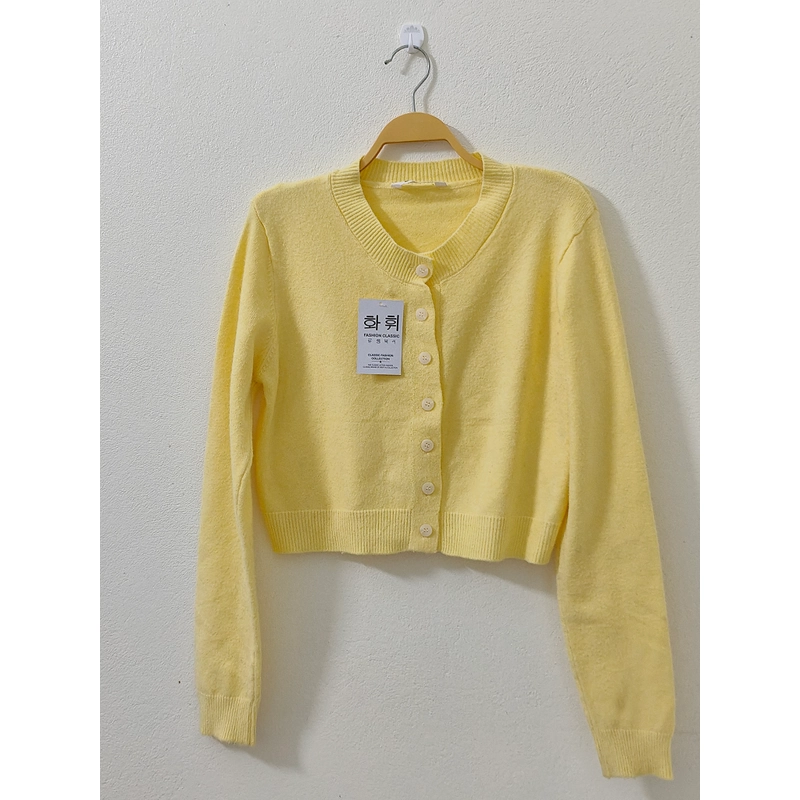 Áo khoác cardigan VIP tuyển màu vàng mơ 40 -56kg 546674