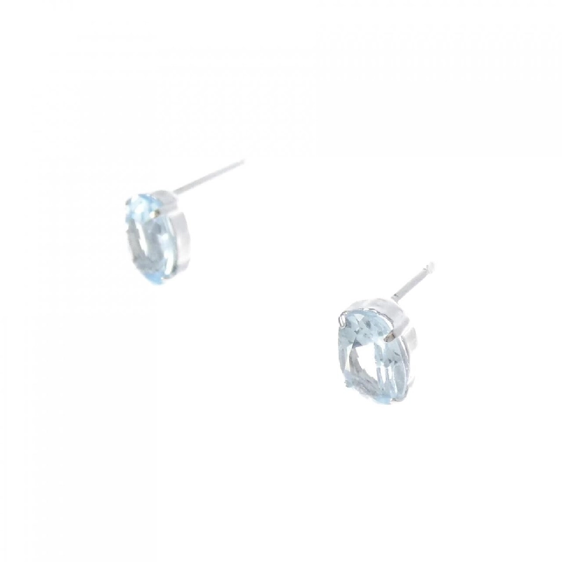 K18WG Blue Topaz Bông Tai 2.00CT - Hàng hiệu Chính hãng 868278