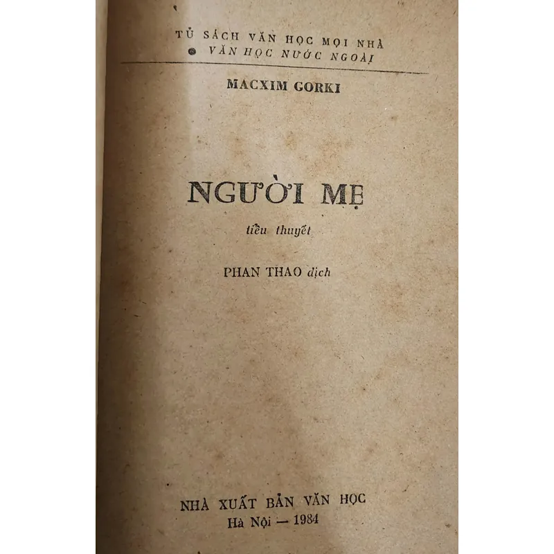 NGƯỜI MẸ - Macxim Gorki 705313