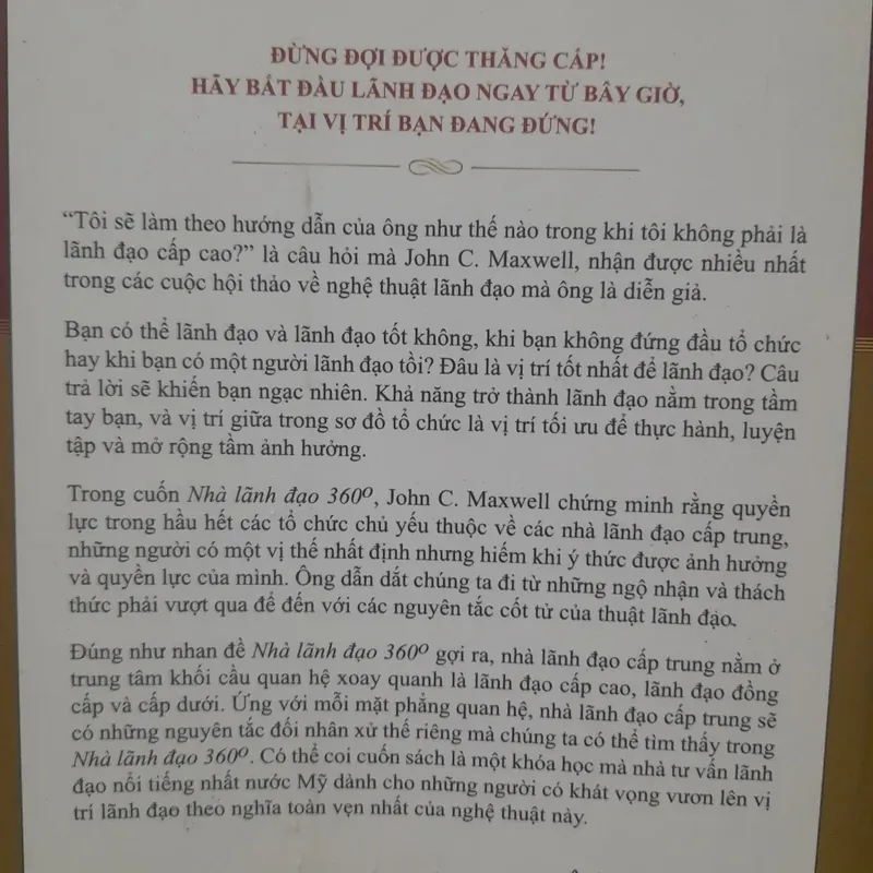John C. Maxwell - NHÀ LÃNH ĐẠ0 360 569975