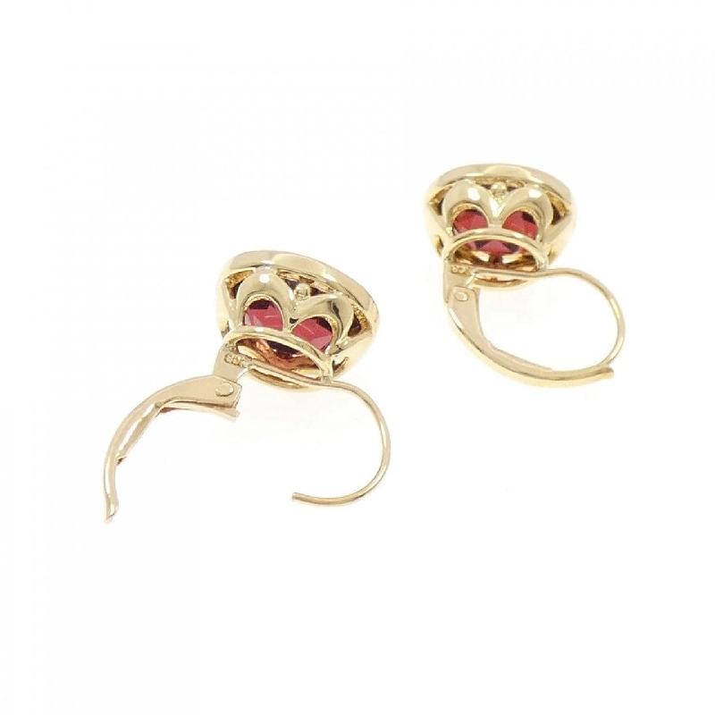 K18YG Garnet Bông tai - Hàng hiệu Chính hãng 866717