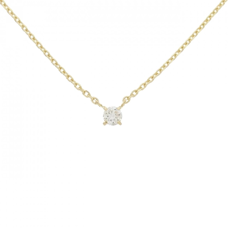 K18YG Solitaire Dây chuyền kim cương 0.248CT - Hàng hiệu Chính hãng 862936