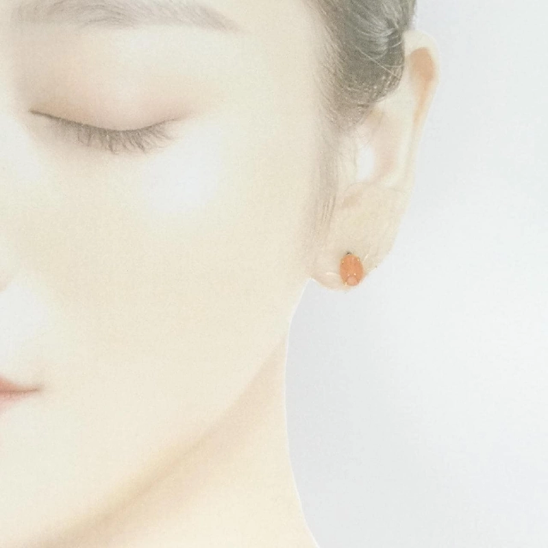 K18YG Đá Rhodochrosite Bông Tai - Hàng hiệu Chính hãng 871258