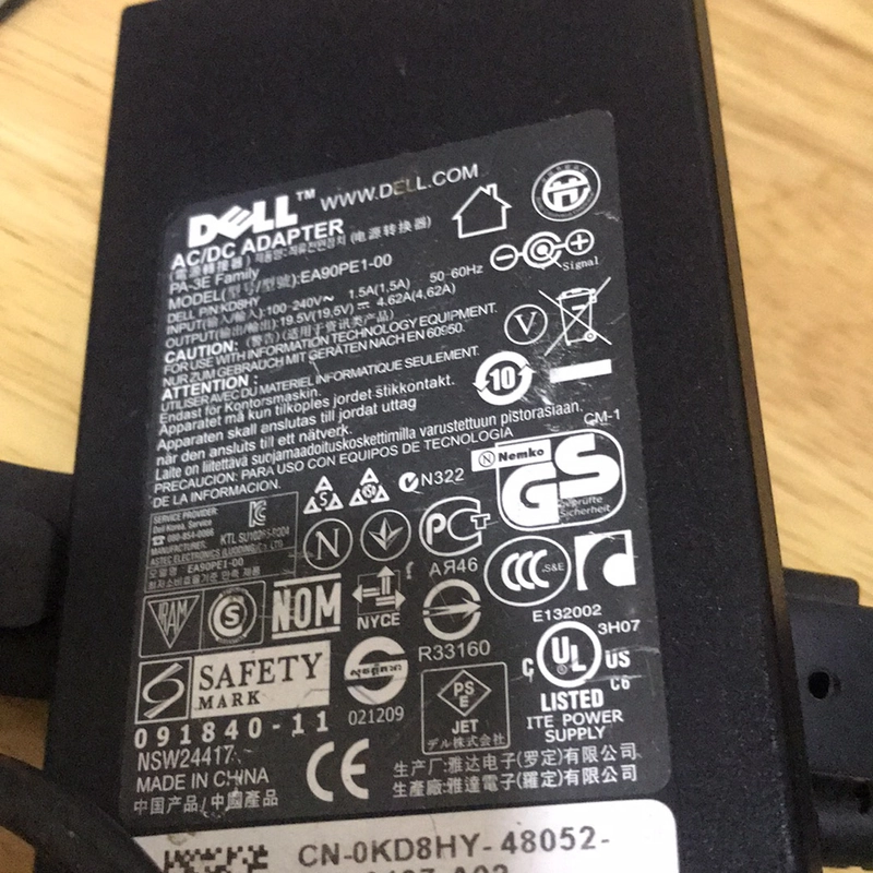 Sạc laptop Dell chính hãng bóc máy  496026