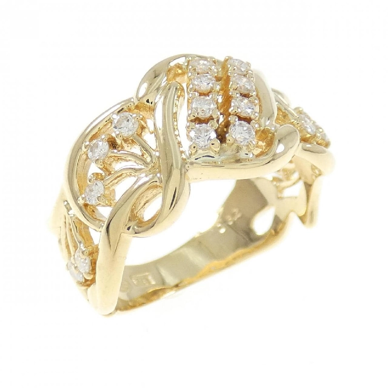 Nhẫn kim cương K18YG 0.32CT 673048