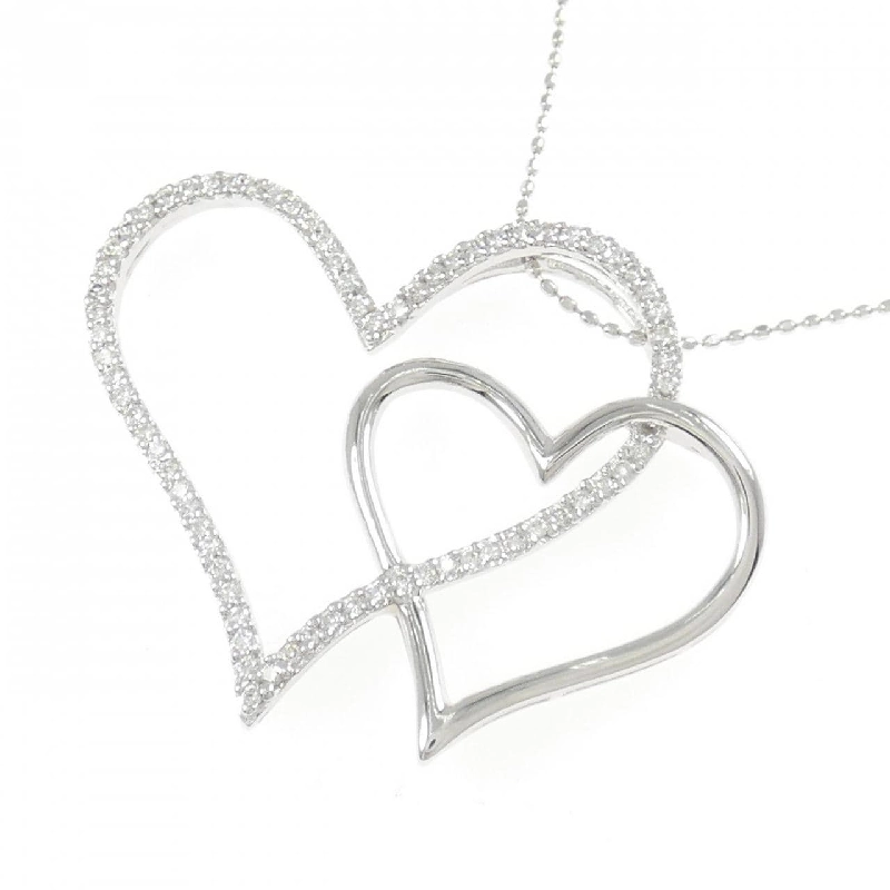 K18WG Dây chuyền trái tim kim cương 0.40CT - Hàng hiệu Chính hãng 855783