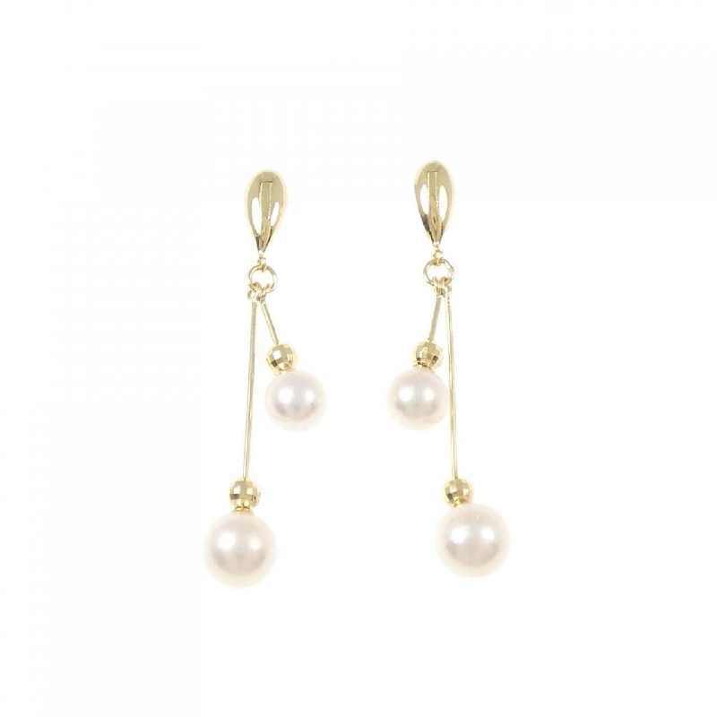 K18YG Bông tai ngọc trai Akoya - Hàng hiệu Authentic 864670