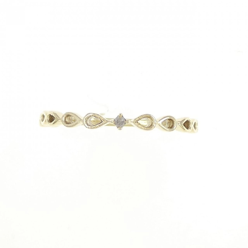 Nhẫn kim cương K10YG 0.01CT 671366