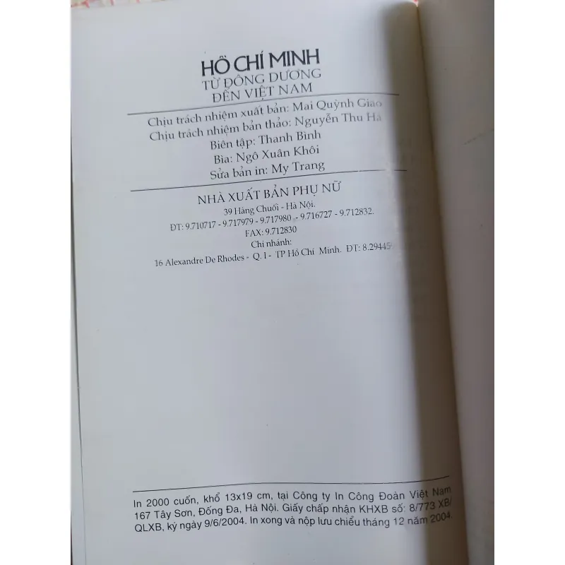 HỒ CHÍ MINH TỪ ĐÔNG DƯƠNG ĐẾN VIỆT NAM - DANIEL HÉMERY - Sách ít gặp 961622