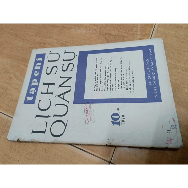 Tạp chí lịch sử quân sự (số tháng 10/1988) 517111