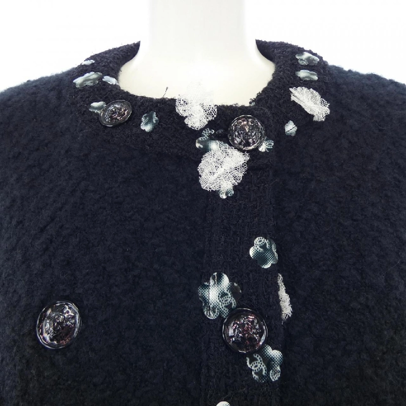 【Mã giảm giá】Áo khoác không cổ CHANEL 638197