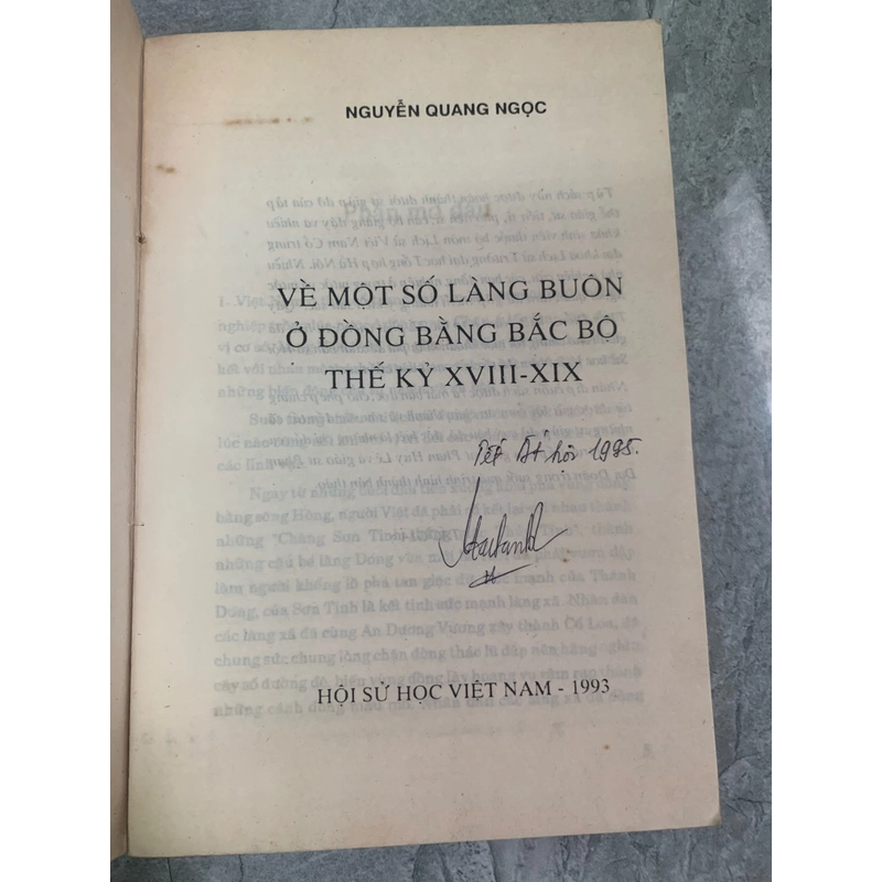 Về một số làng buôn ở đồng bằng Bắc bộ thế kỷ XVIII - XIX 275026