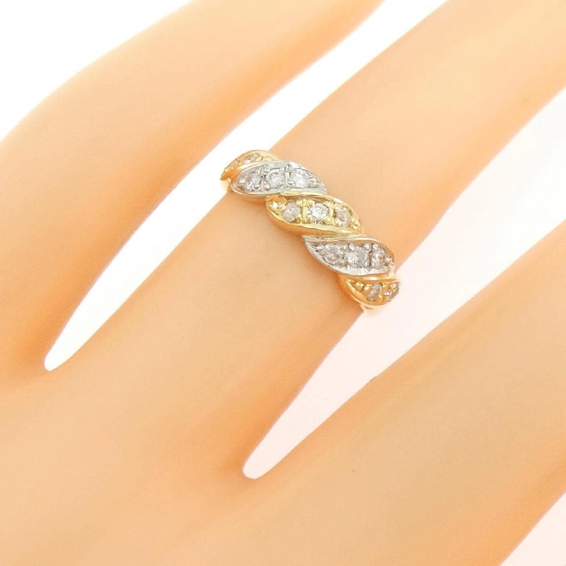 Nhẫn kim cương K18YG/PT900 0.20CT - Hàng hiệu Chính hãng 848812