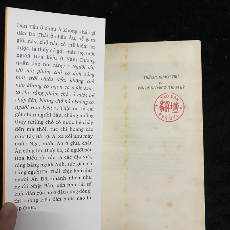 Thế lực khách trú và vẫn đề di dân vào Nam Kỳ  1003328