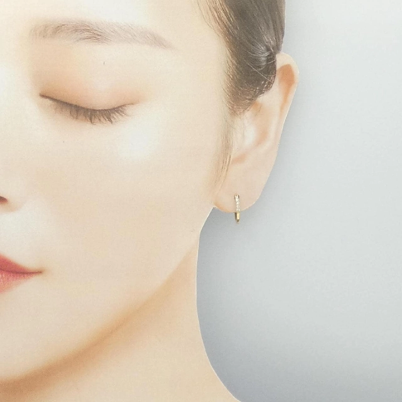 K18YG Bông tai kim cương 0.10CT - Hàng hiệu Chính hãng 868316