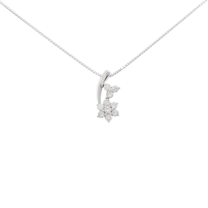 K18WG Hoa Nhài Kim Cương Dây Chuyền 0.30CT - Hàng hiệu Chính hãng 862313