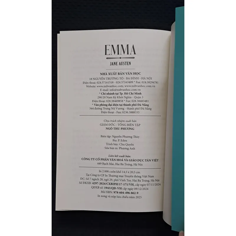 Emma - Jane Austen (bìa mềm, Tái bản 2025) 726784
