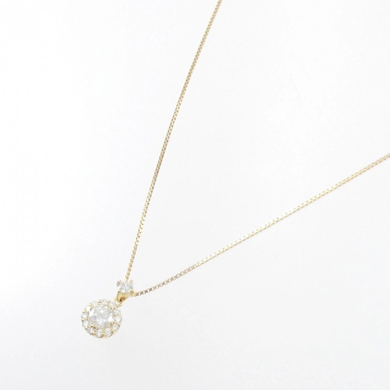 Dây chuyền kim cương K18YG 0.271CT F SI2 Tốt - Hàng hiệu Chính hãng 872413