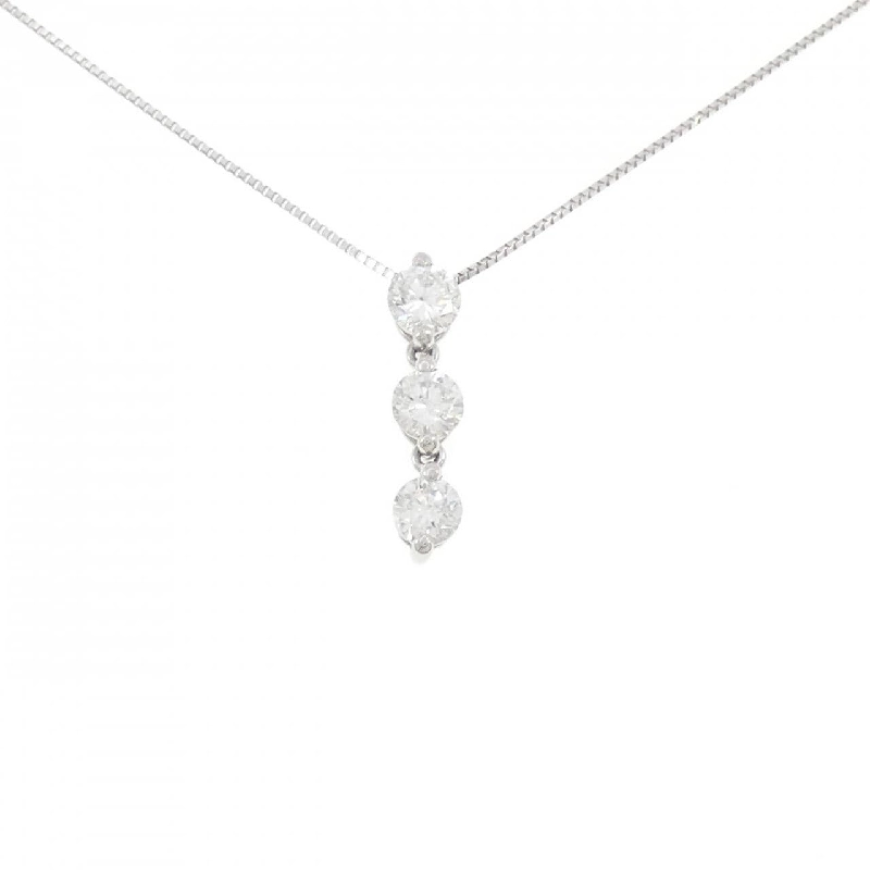 Dây chuyền kim cương ba viên PT900/PT850 1.004CT - Hàng hiệu Authentic 863473