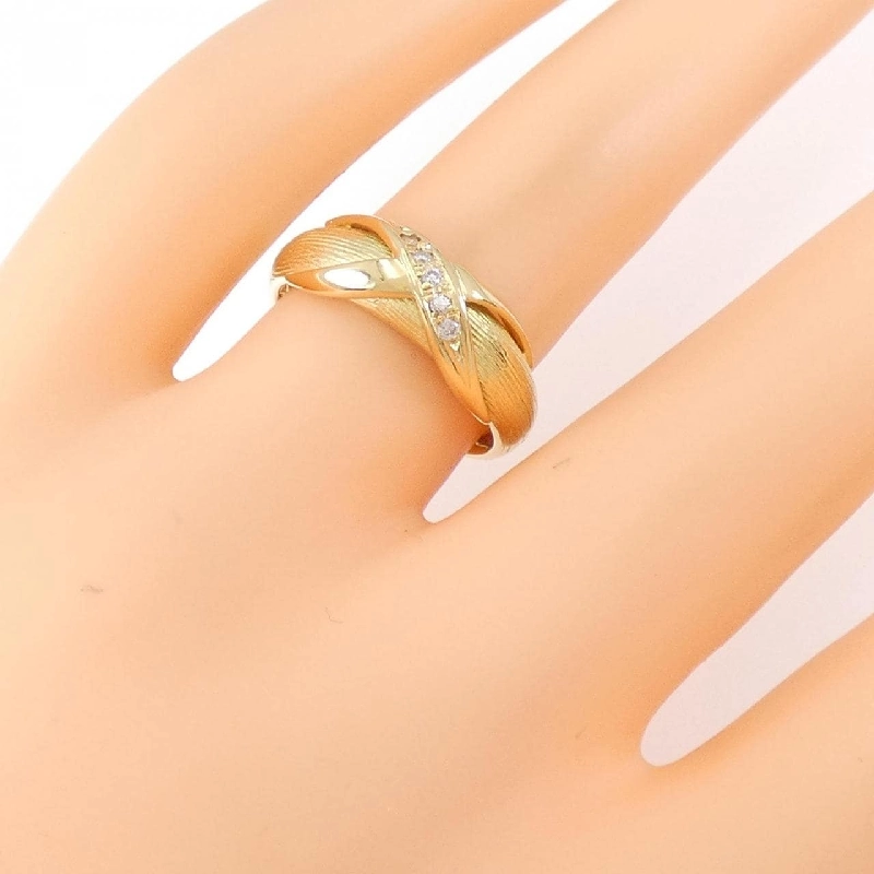 Nhẫn kim cương K18YG 0.05CT 672720