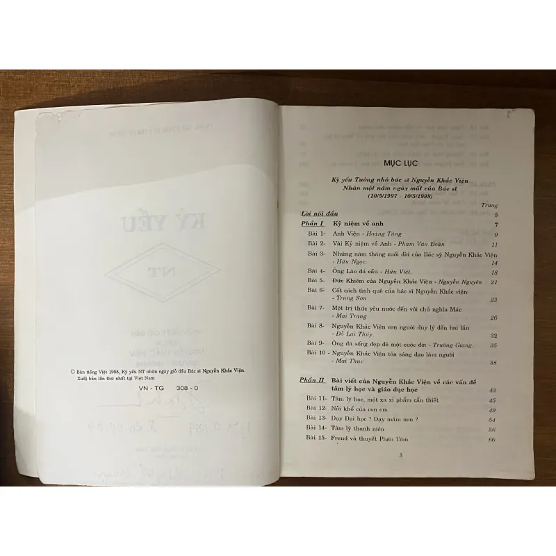 KỶ YẾU NT – TƯ LIỆU QUÝ VỀ BÁC SĨ NGUYỄN KHẮC VIỆN 1023605