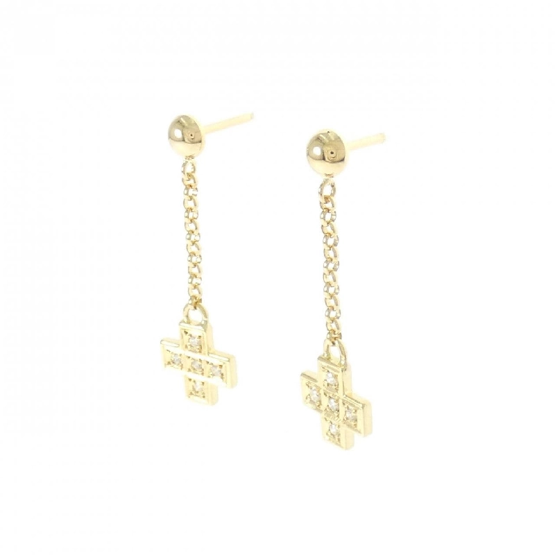 K18YG Bông tai kim cương 0.06CT - Hàng hiệu Chính hãng 875842